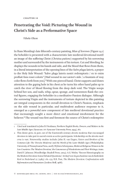 Penetrating the Void: Picturing the Wound in Christ`s Side as a