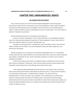 chapter two: unenumerated rights