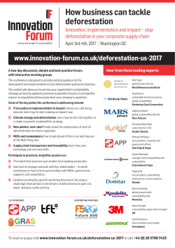 How business can tackle deforestation