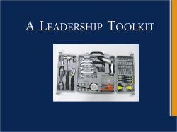 a leadership toolkit