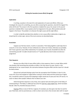 cause-effect - HFC Learning Lab