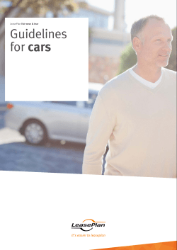 Guidelines for cars