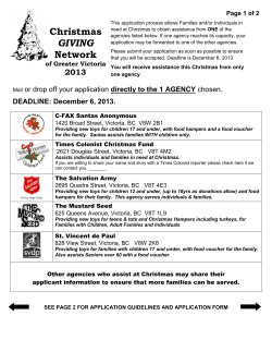 Christmas GIVING Network - CFAX Santas Anonymous Society