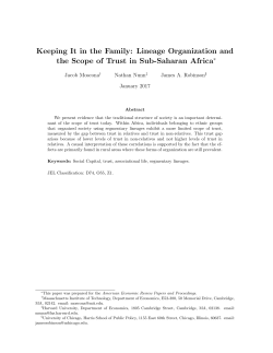Keeping It in the Family: Lineage Organization and the Scope of
