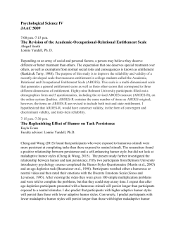 Psychological Science IV