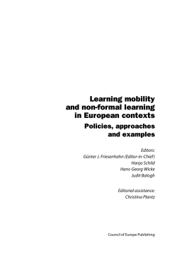 Learning mobility and non-formal learning in European contexts
