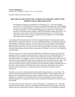 Are the Wages of Sin $30 and Hour?