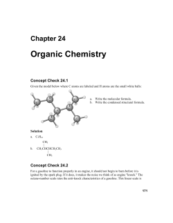 Chapter 24: Organic Chemistry