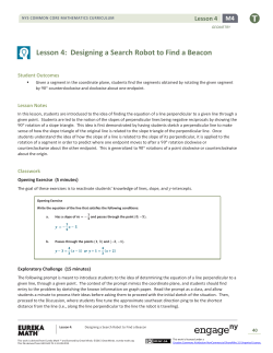 Lesson 4: Designing a Search Robot to Find a Beacon