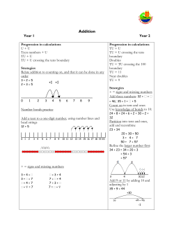 Addition and Subtraction