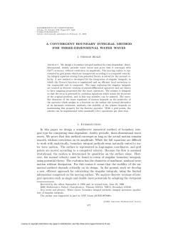 A CONVERGENT BOUNDARY INTEGRAL METHOD FOR THREE