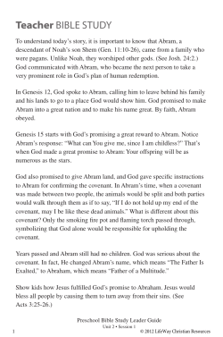 Preschool Leader Guide, Unit 2, Session 1