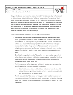 Briefing Paper: Serf Emancipation Day&mdash;The Facts