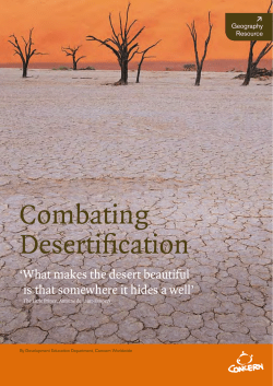Combating Desertification