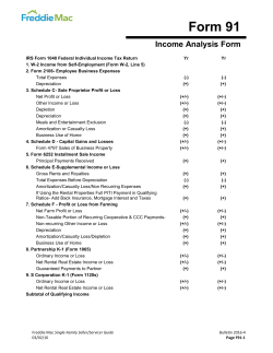 Form 91 - Freddie Mac Home