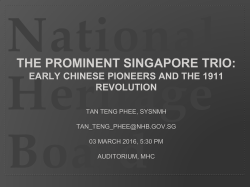 the prominent singapore trio