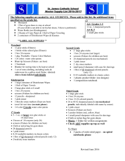 HERE - St. James Catholic School