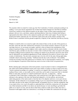 The Constitution and Slavery (1849)