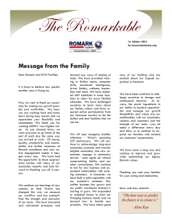 Message from the Family