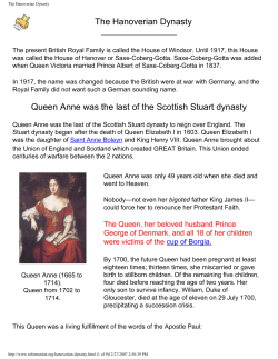 The Hanoverian Dynasty