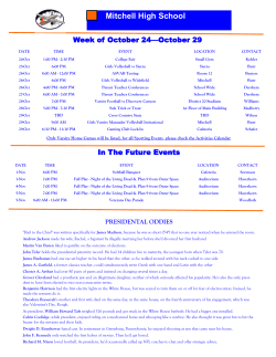 October242016Updated - Mitchell High School