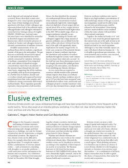 Elusive extremes - School of GeoSciences
