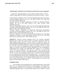 pH-dependent Leaching of Trace Elements from Recycled Concrete
