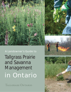 A Landowner`s Guide to Tallgrass Prairie and