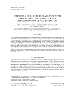 Estimation of failure probabilities in the presence of competing risks