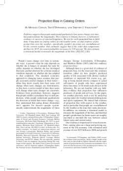 Projection Bias in Catalog Orders