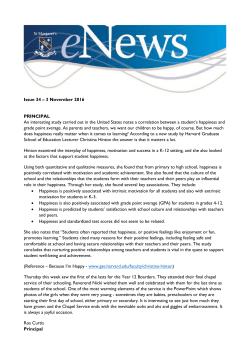 eNews Issue 34 2016 - St Margaret`s Anglican Girls School