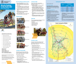 Bicycle Parking in the Perth CBD and cycling tips