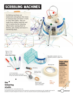 Scribbling Machines - The Tinkering Studio