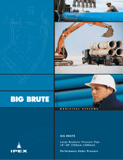 BIG BRUTE Large Diameter Pressure Pipe 14"&ndash;48" (350mm
