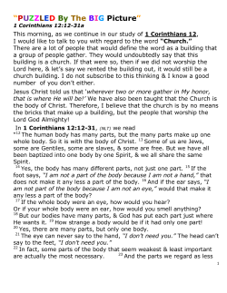 PUZZLED By The BIG Picture