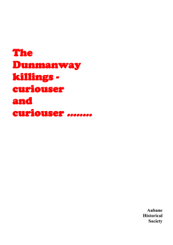 The Dunmanway Killings - Aubane Historical Society