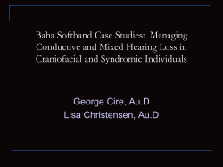 Baha Softband Case Studies