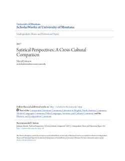 Satirical Perspectives: A Cross-Cultural Comparison
