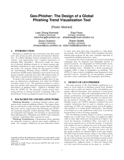 Geo-Phisher: The Design of a Global Phishing Trend