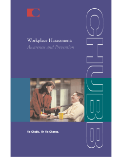 Workplace Harassment: Awareness and Prevention