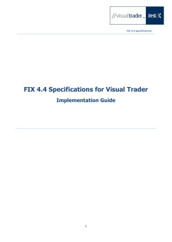 market today - Visual Trader