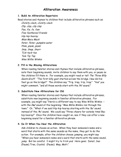 Alliteration Awareness - ici-bostonready-pd-2009-2010