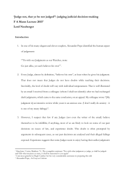 Lord Neuberger gives the FA Mann Lecture for