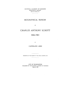 charles anthony schott - National Academy of Sciences