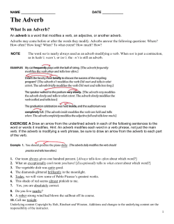 The Adverb