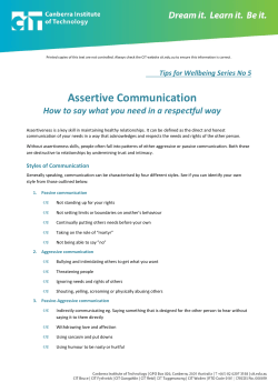 5 Assertive Communication