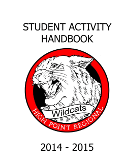Activities Handbook - High Point Regional High School