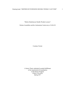 " Mistris Hutchinsons Double Weekly