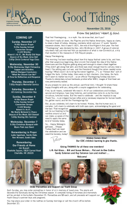 November 23, 2016 - Park Road Baptist Church