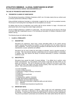 3 Illegal Substance in Sport